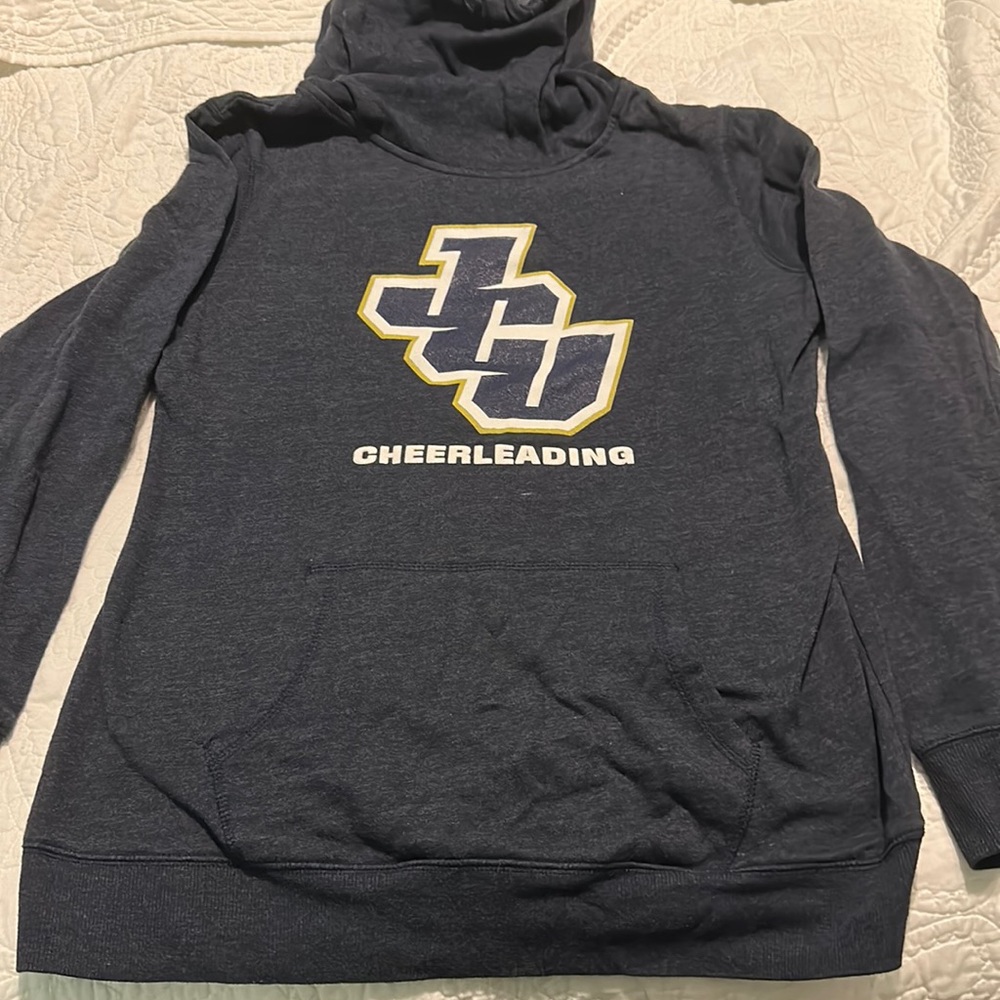 JCU cheerleading hoodie, size small